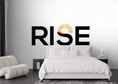 Rise wordmark logo Wall mural