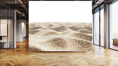 beach sand on a white background Wall mural