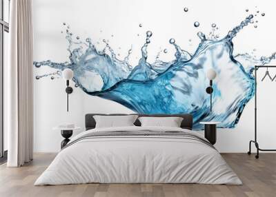 water splash element on isolated background Wall mural