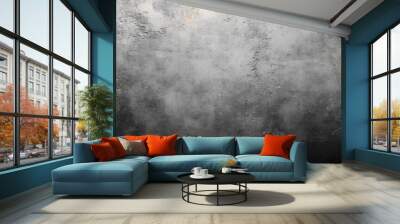 Grey rough texture concrete stone grunge rough wall wide background Wall mural