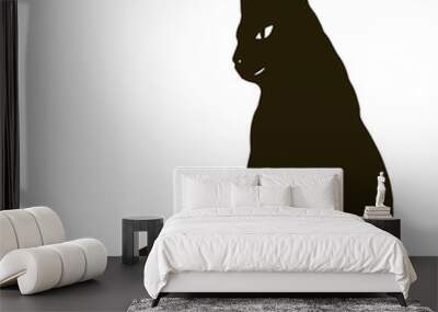 black cat Wall mural