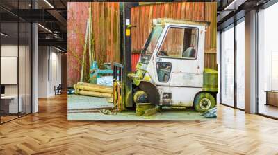 Old fork lift Wall mural