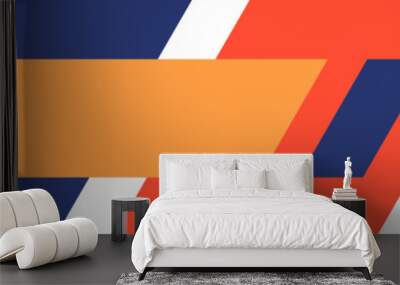 Abstract Geometric Header Element Wall mural