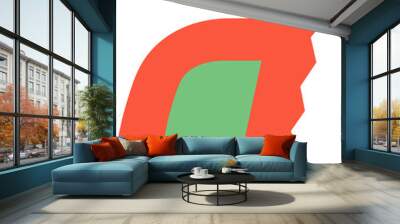 Alphabet Ransom Note D Wall mural