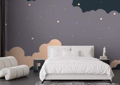 Beautiful Flat Sky Wall mural