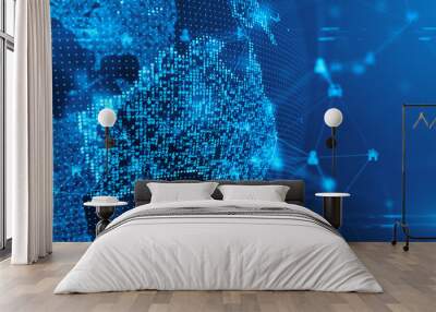 australia cybersecurity network information technology for internet of things iot with big data clou Wall mural