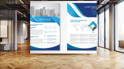 template vector design for brochure, annual report, magazine, poster, corporate presentation, portfo Wall mural