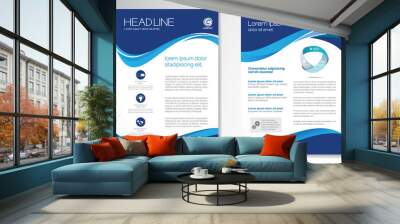 template vector design for brochure, annualreport, magazine, poster, corporate presentation, portfol Wall mural