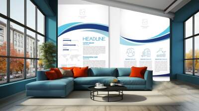 template vector design for brochure, annualreport, magazine, poster, corporate presentation, portfol Wall mural