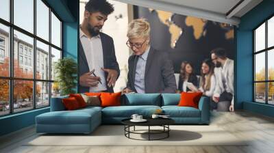 Business people working Wall mural