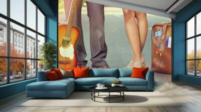 retro couple Wall mural