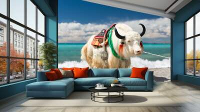 white yak Wall mural