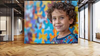 portrait of a boy  Wall mural