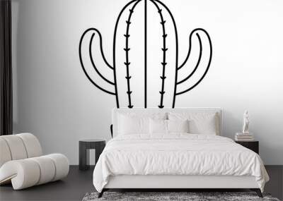 Cactus | isolated vector illustration on white background Wall mural