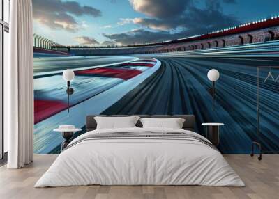 race track background Wall mural