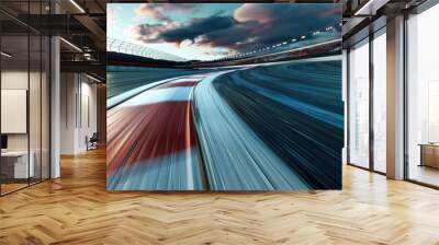 race track background Wall mural