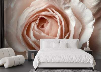 Rose of closeup in autumn/ Pale pink , ai Wall mural