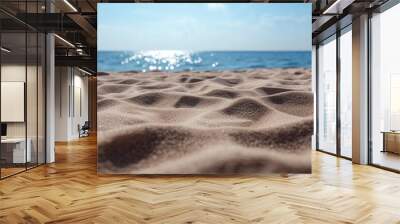 summer background of beach sand in the foreground and sea in the background --ar 3:2 --v 6.1 Job ID: 90b6c0bd-94f3-44c9-bdf3-ba392d739dd3 Wall mural