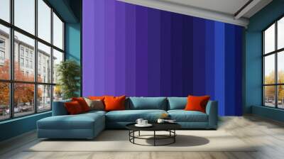 Abstract Purple and Blue Stripes Wall mural