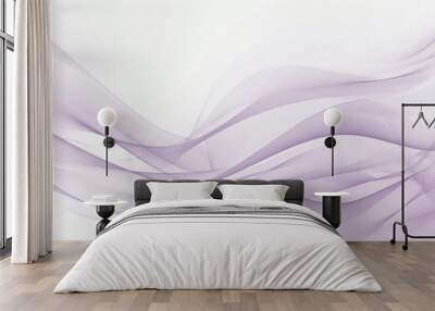 Abstract Purple Waves Wall mural