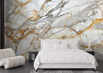 Marble Texture with Golden Veins Wall mural