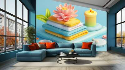 Spa Day Relaxation Wall mural