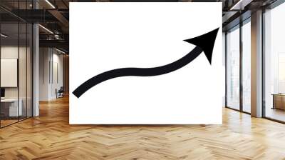 Zigzag arrow right vector icon. filled flat sign for mobile concept and web design. Zigzag Arrow glyph icon Wall mural