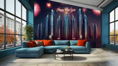 A fireworks banner with the lettering 