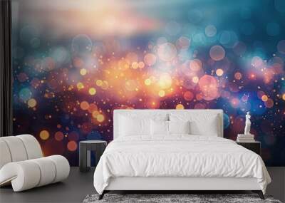 Abstract blurred lights background, perfect for futuristic concepts Wall mural