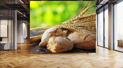 Portuguese bread and  spikes Wall mural