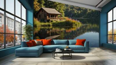 Green View lake  Wall mural