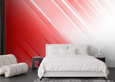 Abstract red and white background Wall mural