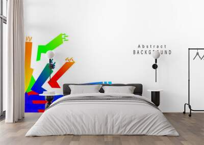 Colorful abstract background design Wall mural