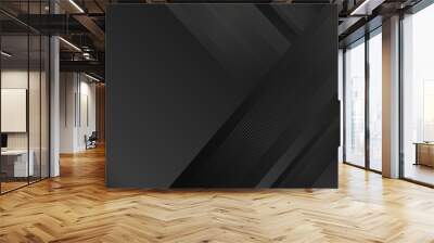 Modern black corporate design Wall mural