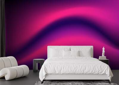 Abstract gradient pink dark neon background in dynamic line concept for poster banner and cover Wall mural