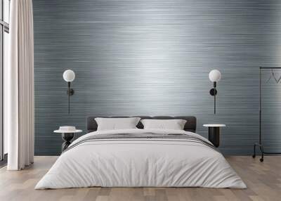 Noised gray metal background resembling steel texture Wall mural