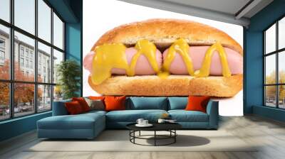 hotdog with two sausages Wall mural