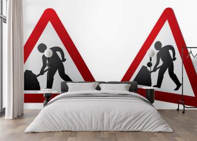 men at work Wall mural