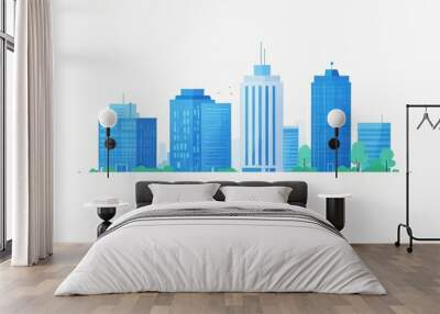 city skyline vector illustration Wall mural