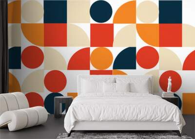 Modern mosaic background pattern template Wall mural