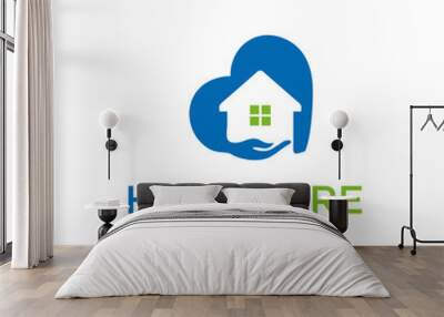 real estate logo Wall mural