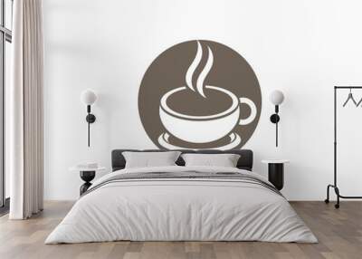 Coffee cup Logo Template vector icon design Wall mural