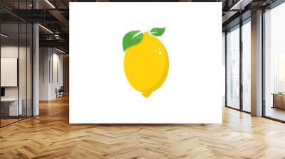 Set of lemon fruit logo vector template icon illustration design  Wall mural