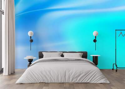 Blue abstract background glowing. Blue bright color background. Abstract modern background Wall mural