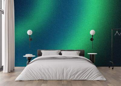 Blue green background. Luxury blue green abstract background with grainy texture Wall mural