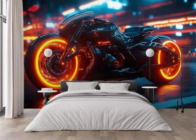 High quality wallpaper featuring super racing bike motion picture Wall mural