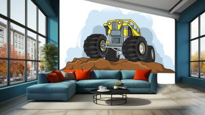 off-road monster truck vector Wall mural