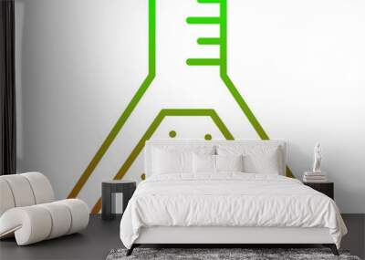 Flask Icon Wall mural