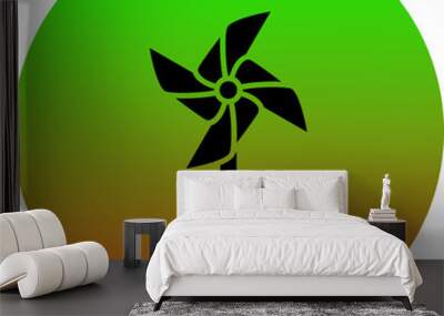 Pinwheel Icon Wall mural