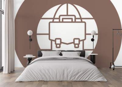 worldwide icon Wall mural